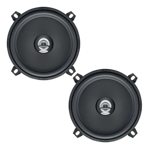 Par De Alto Falante Coaxial Hertz Dcx 130.3 Dieci 5'' 80wrms Cor Laranja e Preto