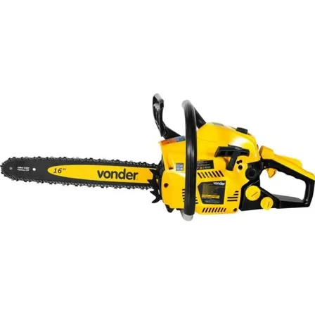 Motosserra A Gasolina Motor 37,2cc Vonder 1,4hp Antivibração Cor Amarelo/preto