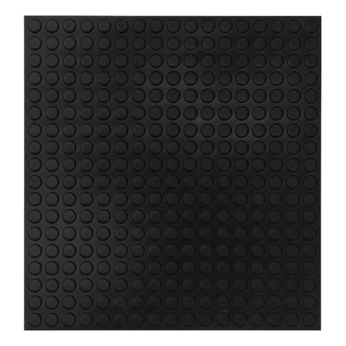 Spirlandelli Tapete Piso Borracha Banheiro Antiderrapante Kit C/6 Peças Cor Moeda Preto