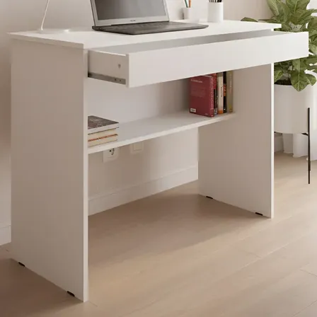 Escrivaninha Jr Moveis Vitória De 70m X 78cm X 40cm Branco