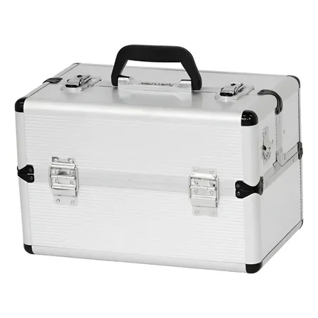 Maleta De Ferramentas Sanfona Dexter 4 Gavetas Alumínio Prata 36.5x22.5x25cm