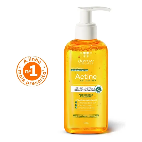 Gel de Limpeza Facial Darrow Actine Oil Control Refil 140g