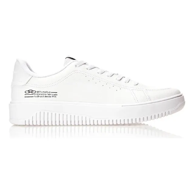 Tênis Masculino Eros Olympikus Branco Liso 42 Br