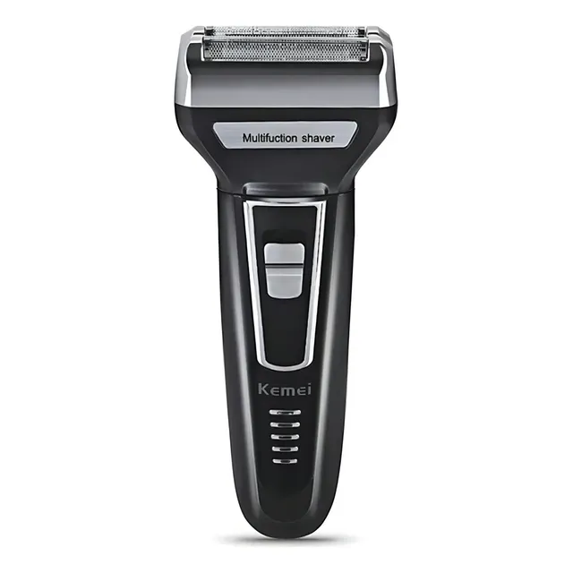 Aparador Barbeador Kemei KM-6558 Recarregável 3 Em 1 Cabeças Removíveis Bivolt