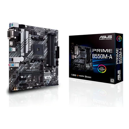 Placa-mãe Asus Prime B550m-a Amd Am4 Ddr4 90MB14I0-C1BAY0 Cor Preto