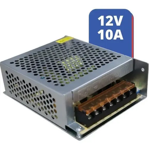 Fonte Chaveada 12v 10a Colmeia Bivolt Cftv Fita Led Metálica