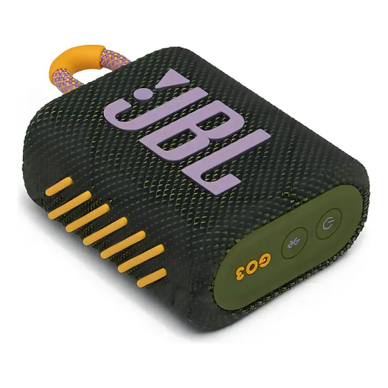 Caixa de Som JBL Go 3 Portátil Bluetooth Verde à Prova D'Água