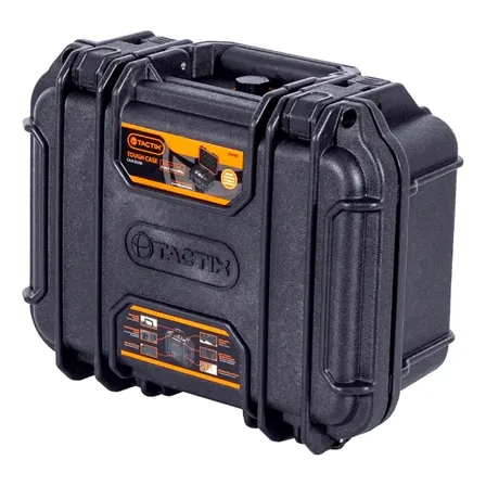 Maleta Anti Impacto Plástico Tactix Ip65 P 24x19x11cm Com Alça Preto