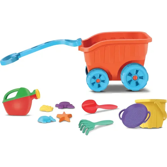 Carriola De Praia, Balde, Regador, Forminhas Divertoys 8087