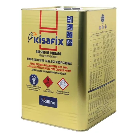 Cola De Contato Sapateiro Amarela Kisafix 14kg
