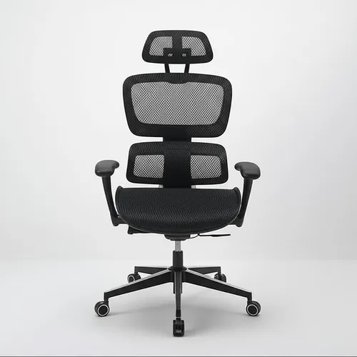 Cadeira de Escritório Ergonômica DT3 Azzera Black Reclinável Mesh Preto
