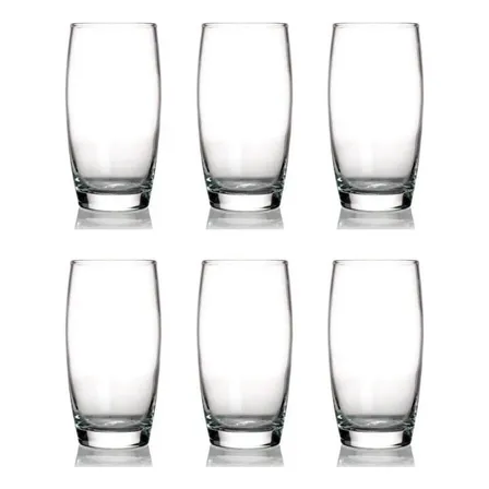 Kit 6 Copos Oca Nadir 300ml Vidro para Água e Suco