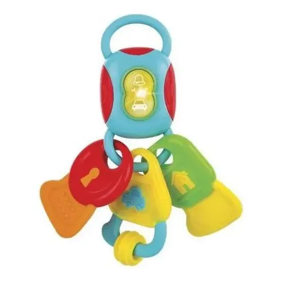 Chaveiro Mordedor Winfun com Luz e Sons para Bebês 0-24 Meses