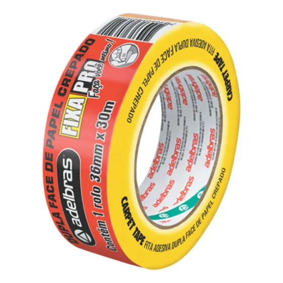 Fita Dupla Face Adelbras 36mm x 30m Para Carpetes e Tapetes
