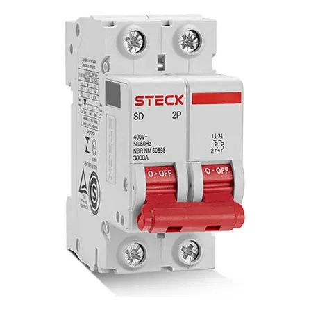 Disjuntor Bipolar 40a Curva C Sdd62c40 - Steck