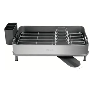 Escorredor Louça Tramontina Inox C/ Porta Talher Removível Cor Grafite