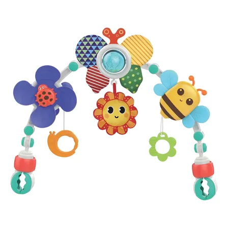 Arco Móbile De Atividades Bebê Carrinho Berço Cadeirinha Chocalho Mordedor Clip Ajustável Maxi Baby - Spring
