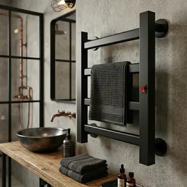 Toalheiro Itaquá Resistencias Térmico Elétrico Preto 127v