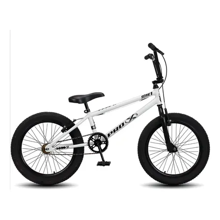 Bicicleta Aro 20 Bmx Pro-X Série 1 Freio V-Brake Infantil Cor Branco