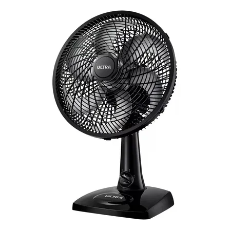 Ventilador De Mesa ou Parede Ultra Mondial 50w V-30-6p-b Material Das Pás Plástico Quantidade De Pás 6 Cor Preto
