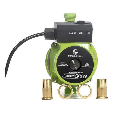 Bomba Pressurizadora 120 Watts 2 Pontos Epa 15-9-120 Eurobombas 127v