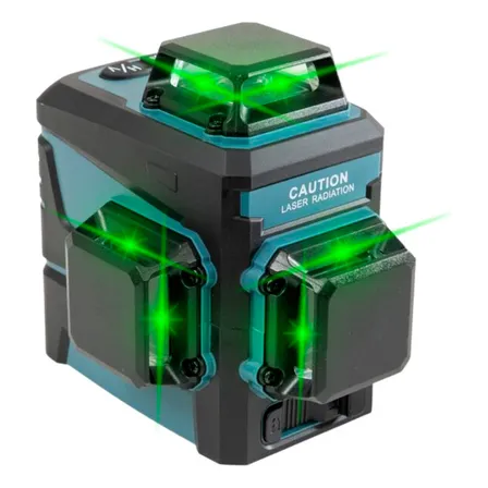 Nível Laser Verde Recarregável Wesco Ws8912k 360º 12 Linhas 20m
