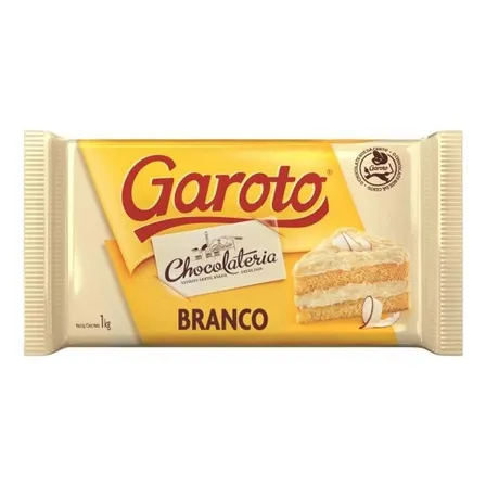 Chocolate Branco Cobertura Garoto 1kg