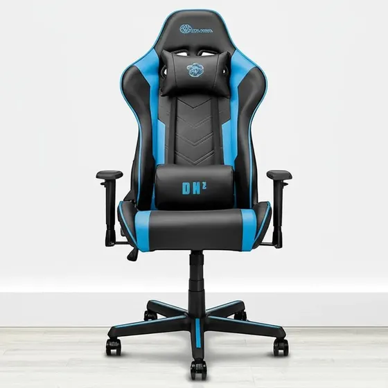 Cadeira Gamer Dn2 Preto/azul Celeste - Draxen