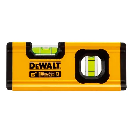 Nível De Alumínio 6'' Com 2 Bolhas E Base Magnética Dewalt