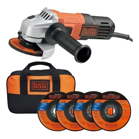 Esmerilhadeira Angular 4 1/2 Pol. G650k5 Black+decker Preto/laranja 220v