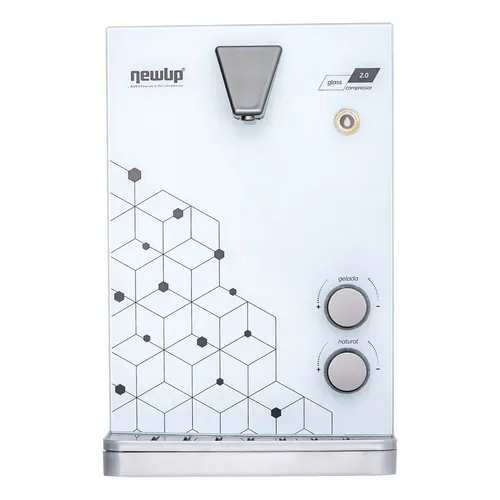 Purificador Água Elétrico New.Up! Glass 2.0 Refrigeração Compressor Branco
