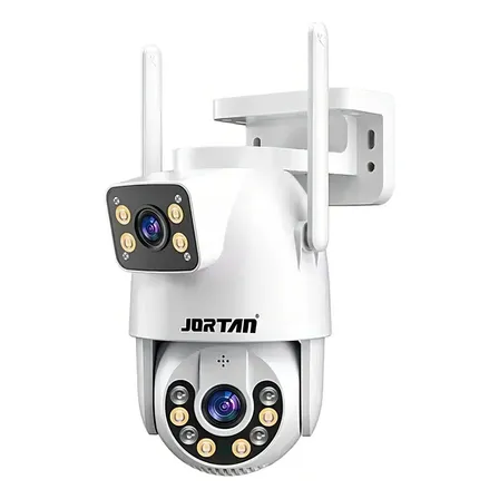 Jortan Jt-9697 Câmera De Segurança Ip Wifi Infravermelho Auto Tracking Branco