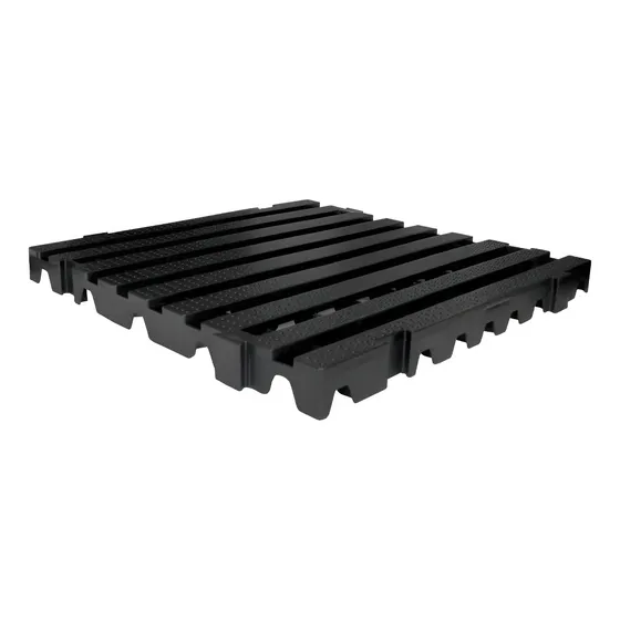 Palete / Pallets / Pisos / Estrados Em Plástico 50x50x5,0cm Cor Preto