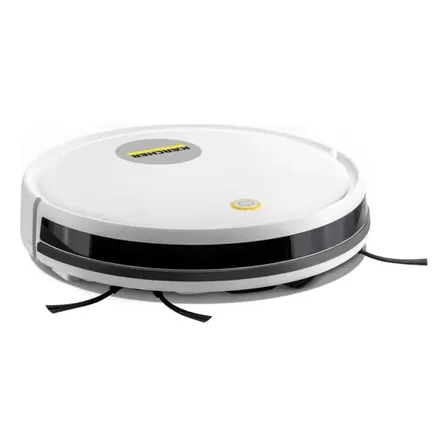 Robô Aspirador De Pó Kärcher Rcv 1 Controle Remoto 3 Modos De Limpeza Sensor Anti-queda E De Colisão Branco 127/220v