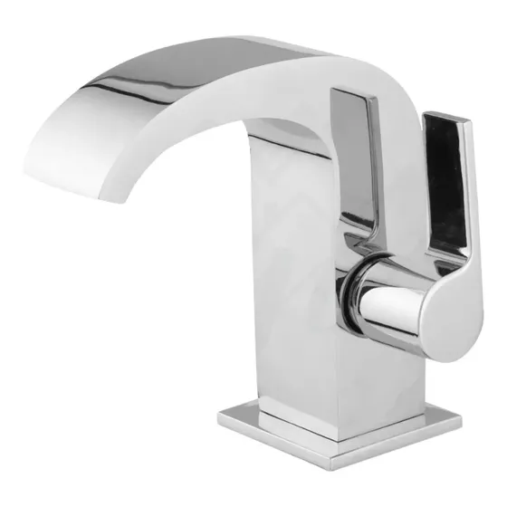 Torneira De Pia Para Banheiro Cascata Cromada Bica Baixa C74