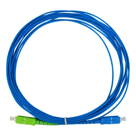 Cordão Óptico Pier Telecom Fibra Simples SC-UPC SC-APC 5m Azul
