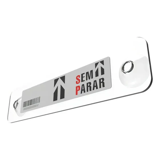 Suporte Placa Para-brisa Compatível Tag Veicular Sem Parar Cor Transparente