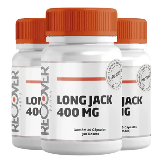 Kit 3x Long Jack - 30 Cápsulas Cada