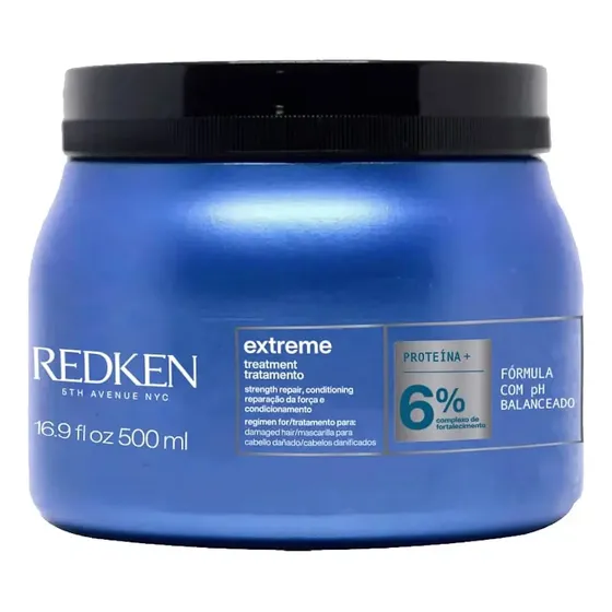Máscara De Reconstrução Para Cabelos Danificados Extreme Redken 500ml