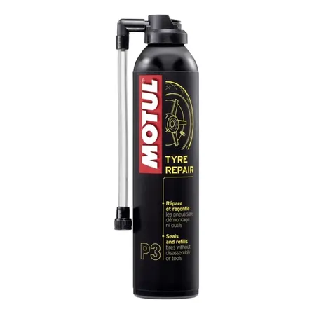 Motul P3 Tyre Repair Reparo Instantâneo De Pneus Com Ou Sem Câmara 300ml