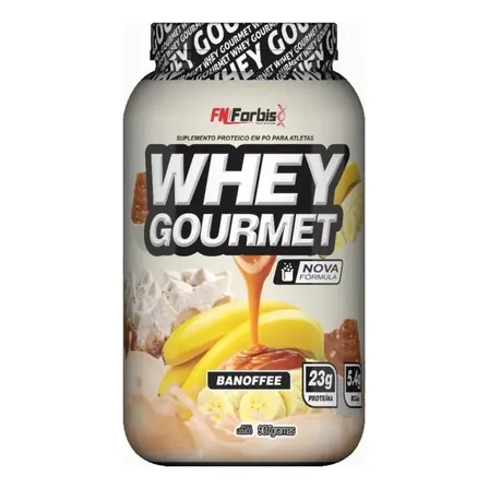 Suplemento Em Pó Fn Forbis Whey Gourmet Proteínas Sabor Banoffee