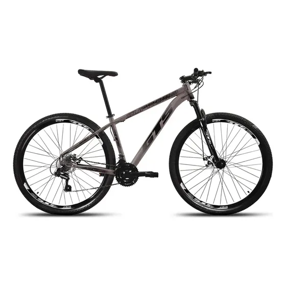 Bicicleta Aro 29 Gts Supreme Câmbios Shimano 21v Freio Disco Cor Cinza/Preto Tamanho do quadro 19 "