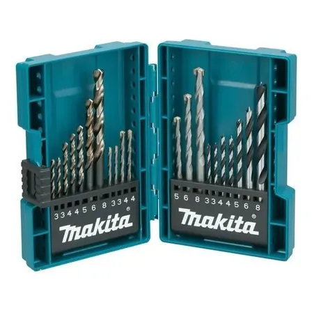 Kit 21 Brocas Madeira Concreto Metal 3 A 8mm B-44884 Makita
