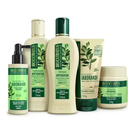 Kit Antiqueda Jaborandi 250ml/g Linha Completa Bio Extratus