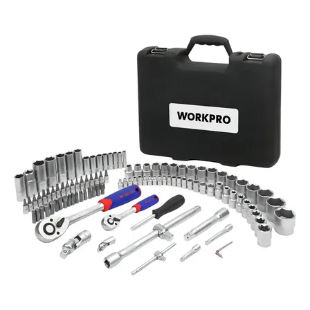 Jogo Soquetes 1/2'' E 1/4'' 108 Peças - Workpro By Ciser