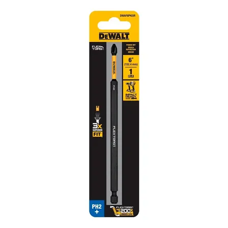 Bit Impacto Phillips Ph2 15cm 1/4 Flextorq Dwaf6ph2ir Dewalt