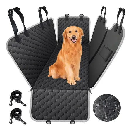 Capa Para Assento De Carro Para Cães E Gatos Capa Para Proteção Bancos Do Carro Acessórios Para Carros Capa Impermeável Mancro 6009 Cor Preta
