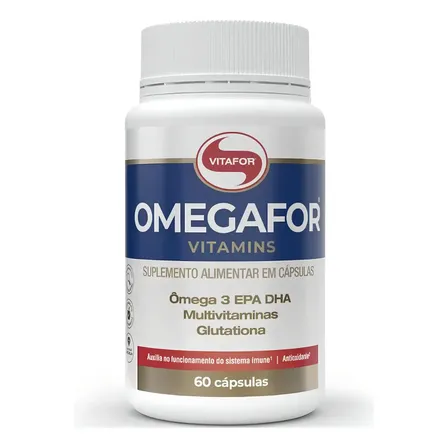 Omegafor Vitamins 60 Cápsulas Vitafor Sem Sabor