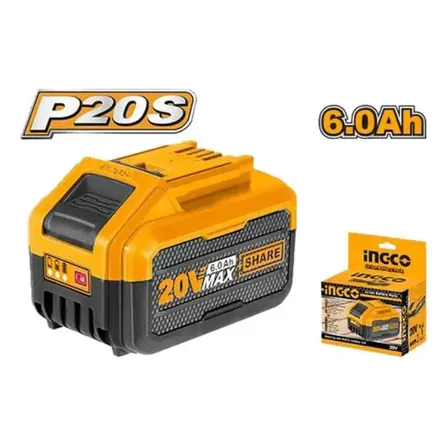 Bateria Ion-litio Ingco 6.0ah 20v Linha P20s