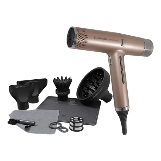 Secador De Cabelo Gama Italy Iq3perfetto Rosegold 1600w Cor Ouro Rosa